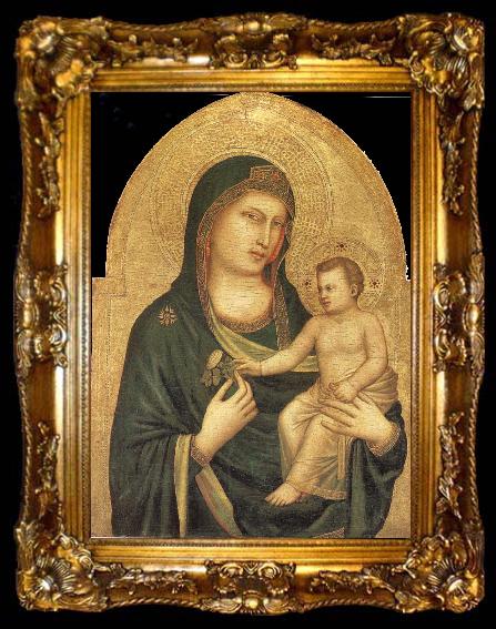 framed  unknow artist Giotto, Madonna and child;, ta009-2
